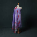 Jamdani Pure Handloom Muslin 2pc Unstitched Dress Material Kurta Set 31