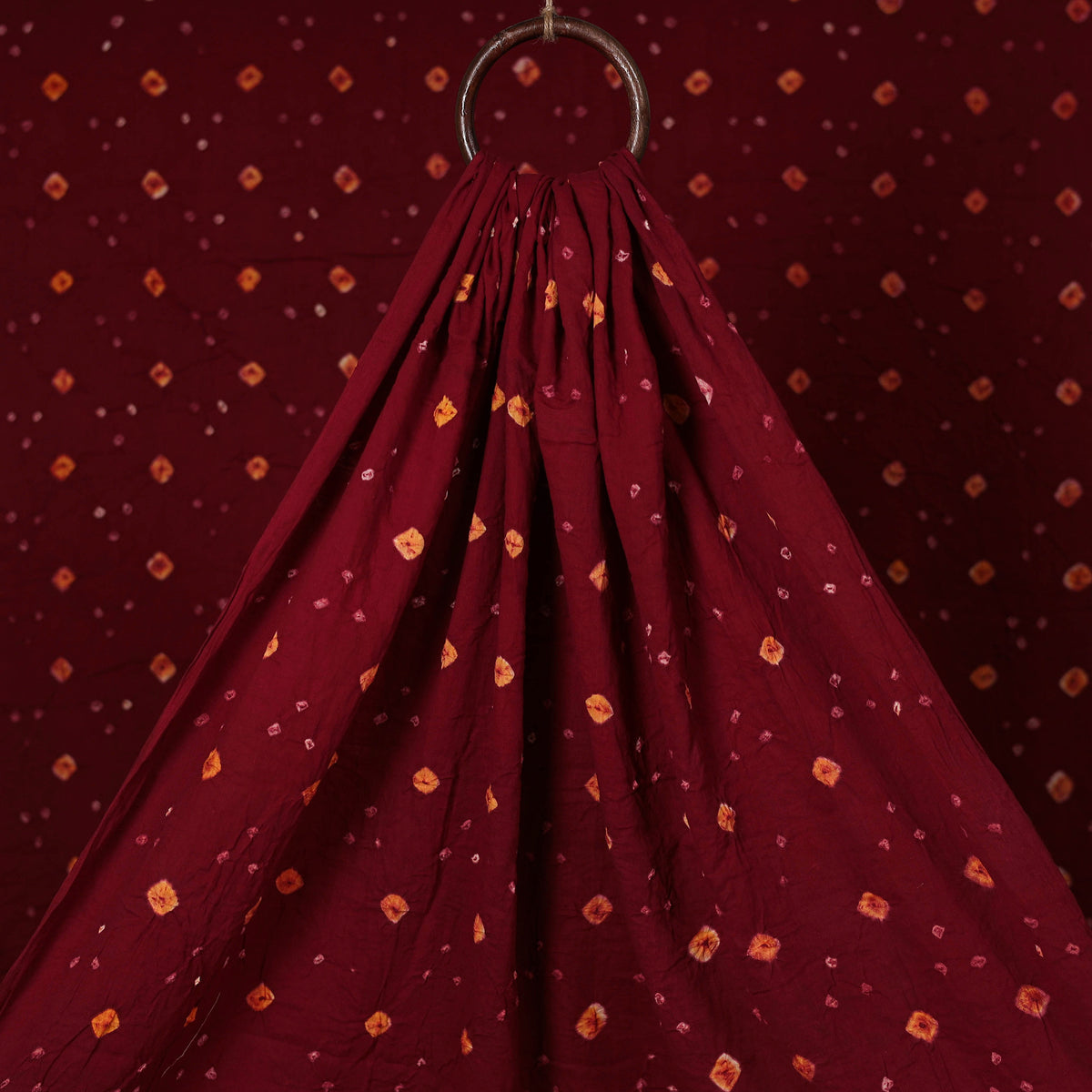 Kutch Bandhani Tie-Dye Cotton Fabric 13
