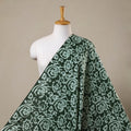 Green - hand batik cotton fabric 04 - handcrafted