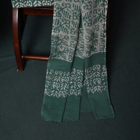 Hand Batik Print Cotton 3pc Unstitched Dress Material Suit Set 02