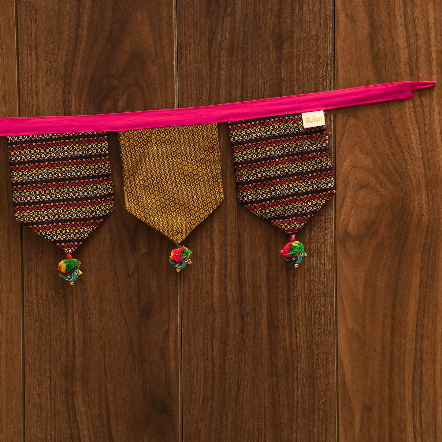 Handmade fabric toran for home decor 86 - handcrafted