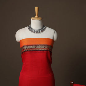 Dharwad Mercerised Cotton 3pc Unstitched Dress Material Suit Set with Woven Border 41