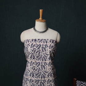 Hand Batik Print Cotton 3pc Unstitched Dress Material Suit Set 08