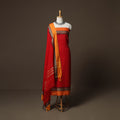 Dharwad Mercerised Cotton 3pc Unstitched Dress Material Suit Set with Woven Border 41