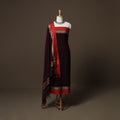 Dharwad Mercerised Cotton 3pc Unstitched Dress Material Suit Set with Woven Border 42