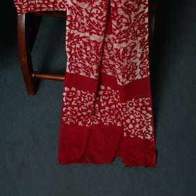 Hand Batik Print Cotton 3pc Unstitched Dress Material Suit Set 10