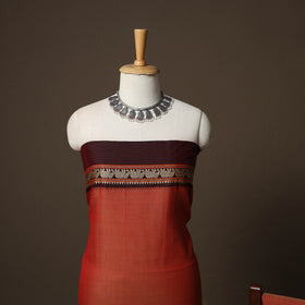 Dharwad Mercerised Cotton 3pc Unstitched Dress Material Suit Set with Woven Border 45