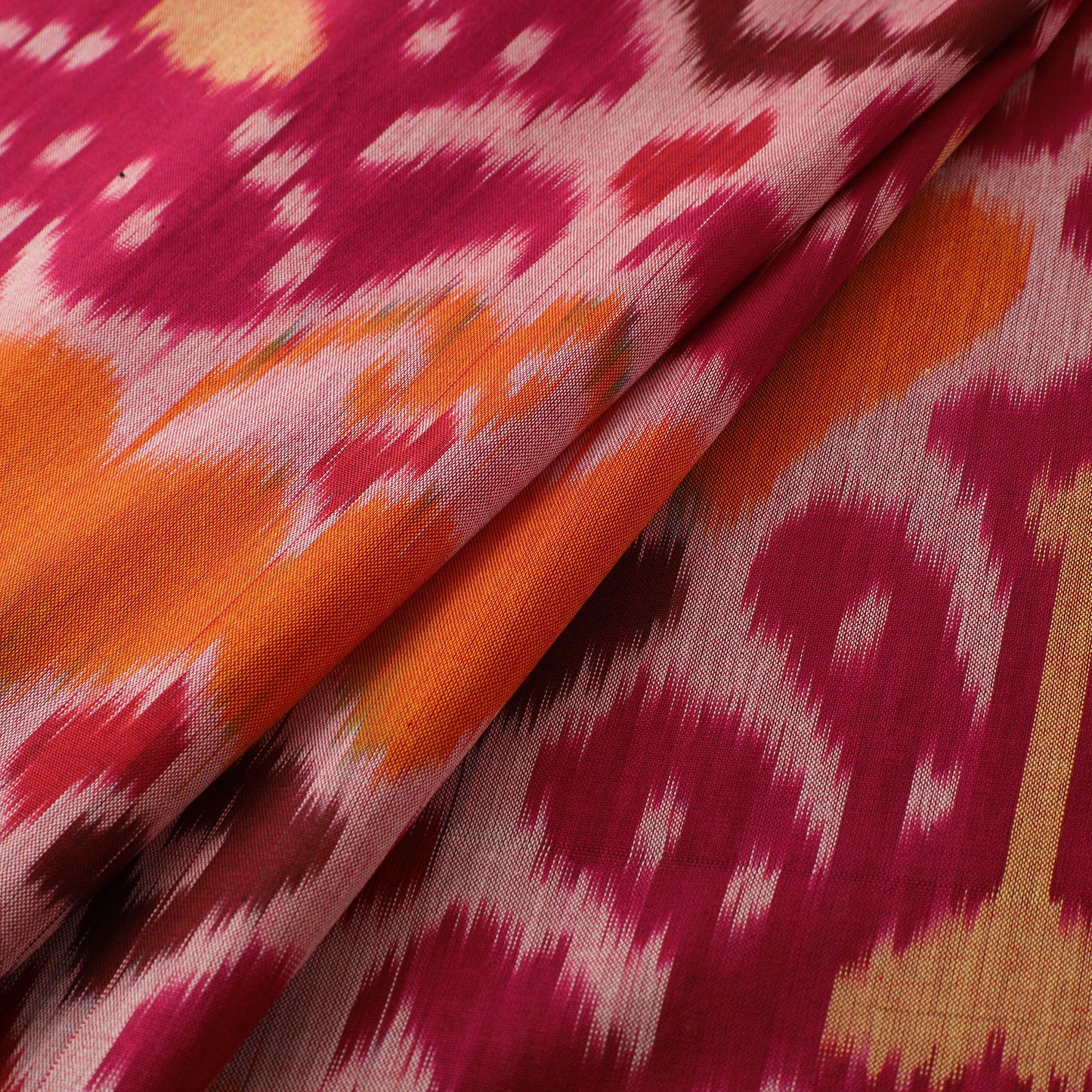 Pochampally Central Asian Ikat Pure Cotton Fabric 02