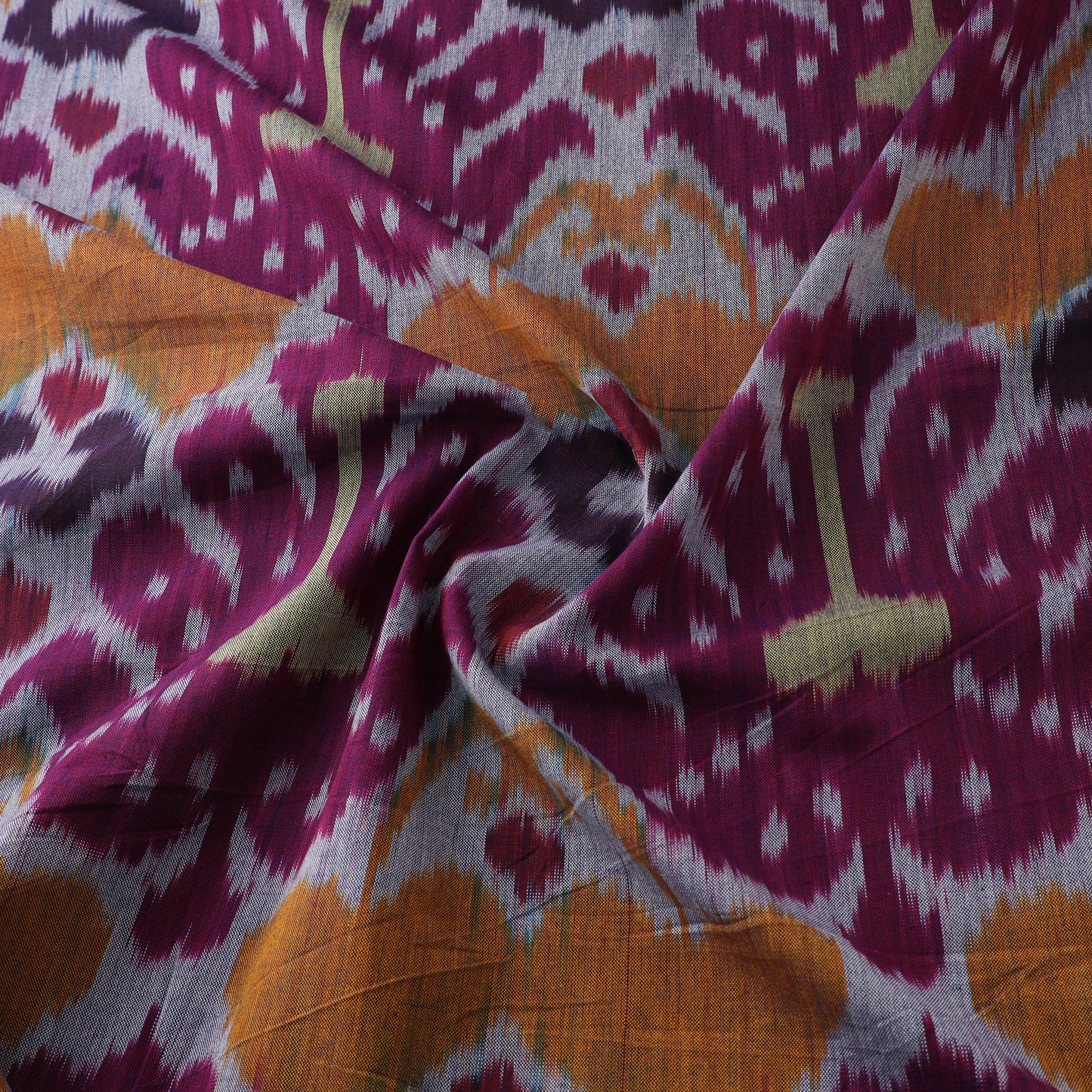 Pochampally Central Asian Ikat Pure Cotton Fabric 03