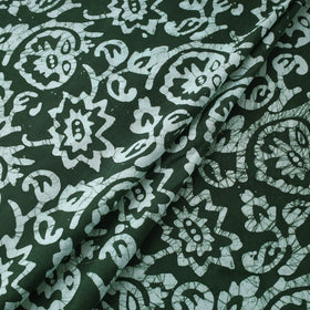 Green - hand batik cotton fabric 04 - handcrafted