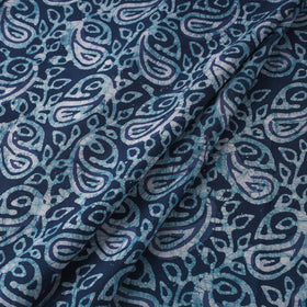 Blue Hand Batik Print Cotton Fabric