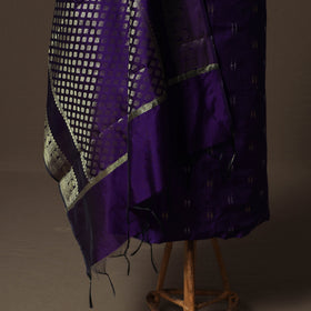 Spun Dupion Viscose Silk Buti 2pc Unstitched Dress Material Kurta Set with Earrings 57