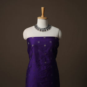 Spun Dupion Viscose Silk Buti 2pc Unstitched Dress Material Kurta Set with Earrings 56