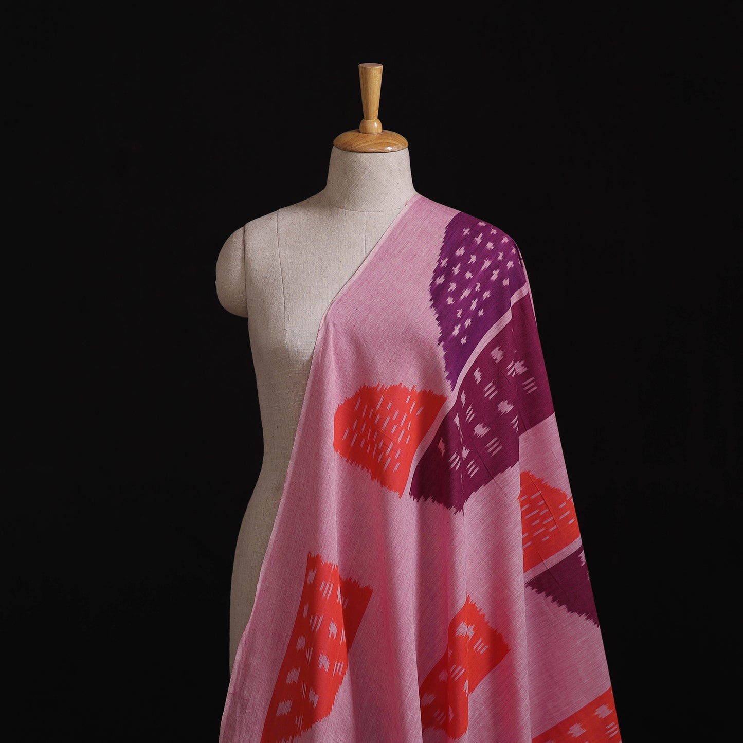 Pochampally Central Asian Ikat Pure Cotton Fabric 07