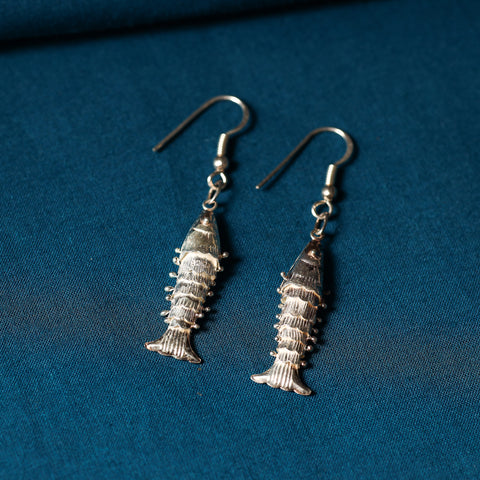 silver earrings