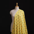 Yellow - Pochampally Ikat Weave Pure Cotton Fabric 01