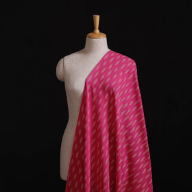 Pink - Pochampally Ikat Weave Pure Cotton Fabric 03