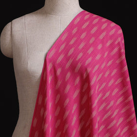 Pink - Pochampally Ikat Weave Pure Cotton Fabric 03