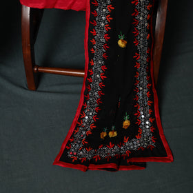 Hand Embroidered Georgette 3pc Unstitched Dress Material Suit Set 06