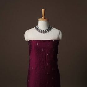 Spun Dupion Viscose Silk Buti 2pc Unstitched Dress Material Kurta Set with Earrings 50