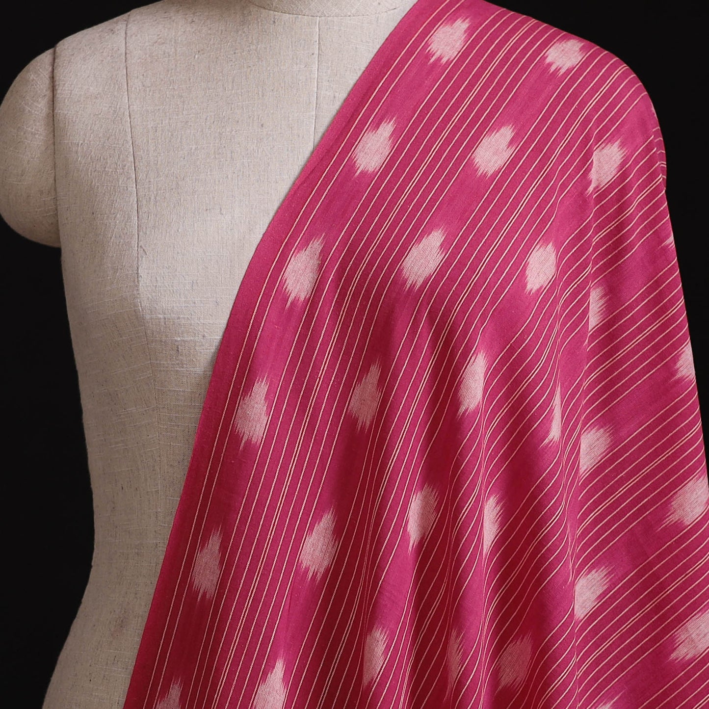 Pochampally Ikat Weave Pure Cotton Fabric 12