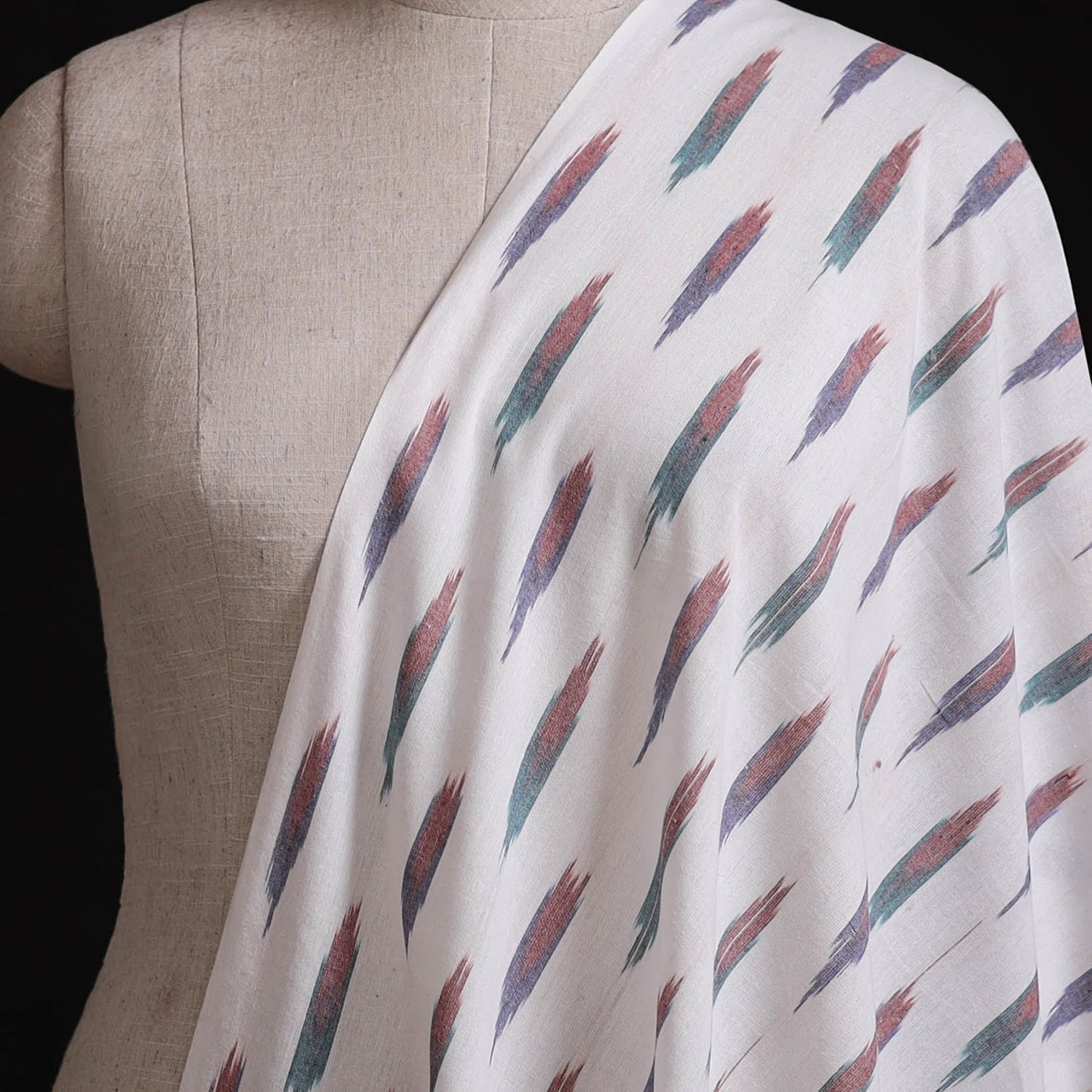 Pochampally Ikat Weave Pure Cotton Fabric 13