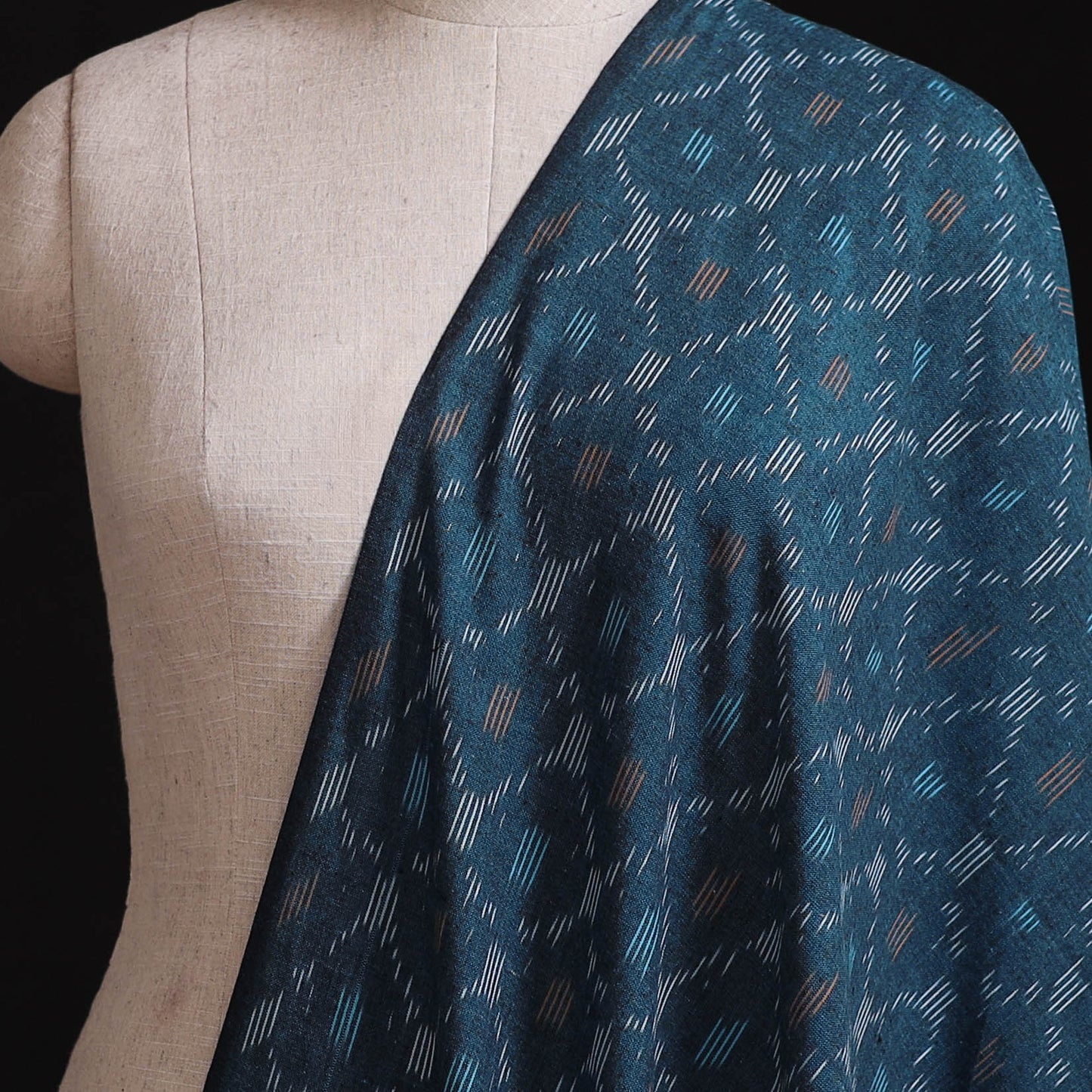 Pochampally Ikat Weave Pure Cotton Fabric 14
