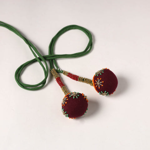 Orange - Handmade Beadwork Latkan /Tassels for Clothing