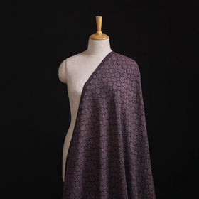 Pure Handwoven Merino Wool Fabrics in Ajrakh Block Prints 09