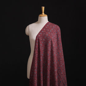 Pure Handwoven Merino Wool Fabrics in Ajrakh Block Prints 04