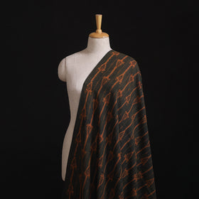Pure Handwoven Merino Wool Fabrics in Ajrakh Block Prints 10