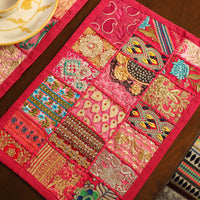 Khambadiya Patchwork Table Runner with Table Mat Set 01