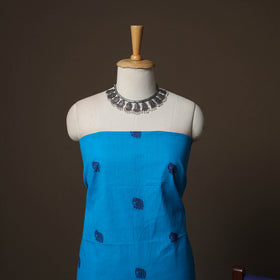 Jacquard Woven Pure Cotton 3pc Unstitched Dress Material Suit Set 03