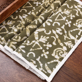 Green Handmade Cotton Table Runner