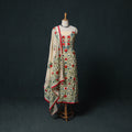 Hand Embroidered Georgette 3pc Unstitched Dress Material Suit Set 13