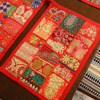 Khambadiya Patchwork Table Runner with Table Mat Set 05