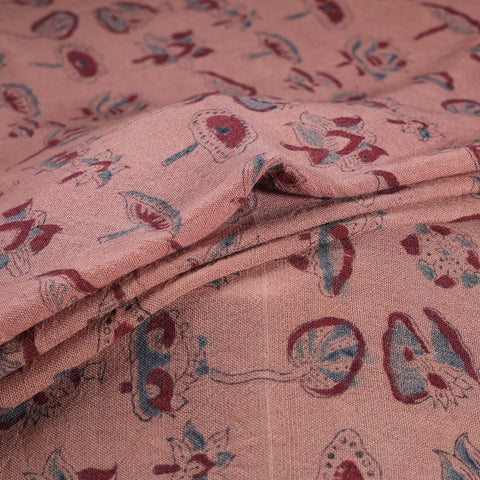 Pure Handwoven Merino Wool Fabrics in Ajrakh Block Prints 11