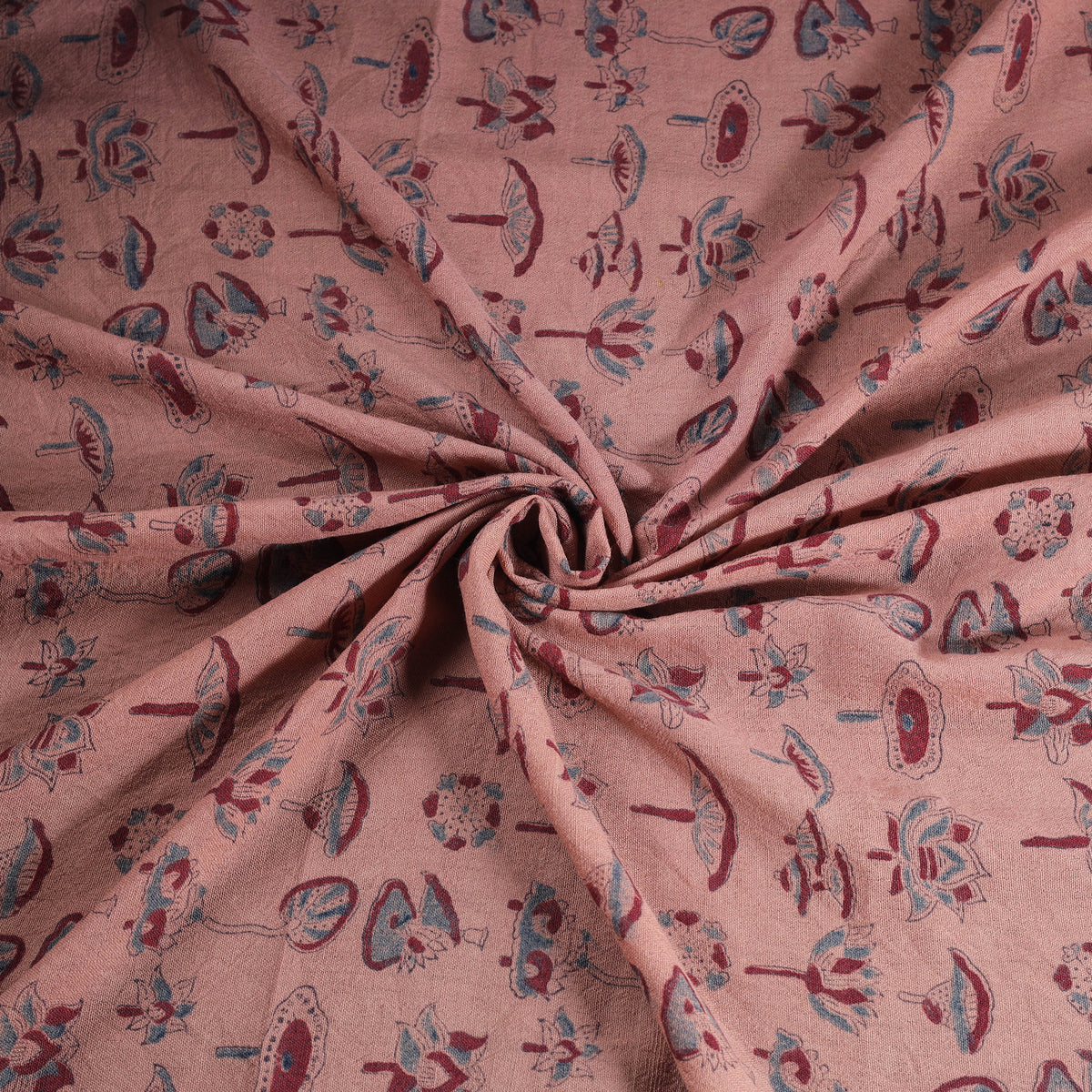 Pure Handwoven Merino Wool Fabrics in Ajrakh Block Prints 11