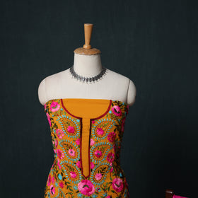 Hand Embroidered Georgette 3pc Unstitched Dress Material Suit Set 20
