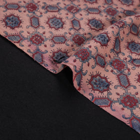 Pure Handwoven Merino Wool Fabrics in Ajrakh Block Prints 08
