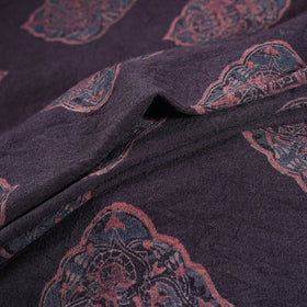 Pure Handwoven Merino Wool Fabrics in Ajrakh Block Prints 07