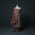 Hand Embroidered Georgette 3pc Unstitched Dress Material Suit Set 22