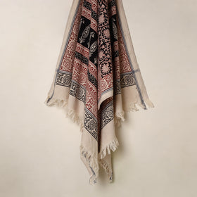 Buy Multicolor Handloom Cotton Bagh Print Towel
