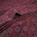 Pure Handwoven Merino Wool Fabrics in Ajrakh Block Prints 04