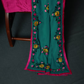 Hand Embroidered Georgette 3pc Unstitched Dress Material Suit Set 27
