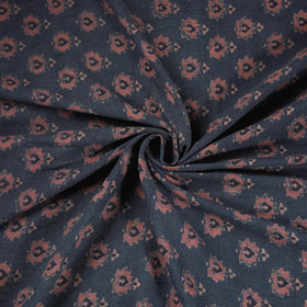 Pure Handwoven Merino Wool Fabrics in Ajrakh Block Prints 01