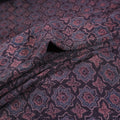 Pure Handwoven Merino Wool Fabrics in Ajrakh Block Prints 09