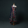 Hand Embroidered Georgette 3pc Unstitched Dress Material Suit Set 28