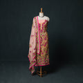 Hand Embroidered Georgette 3pc Unstitched Dress Material Suit Set 29