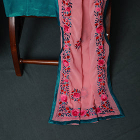 Hand Embroidered Georgette 3pc Unstitched Dress Material Suit Set 30